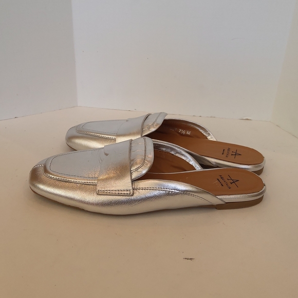 AQUATALIA Jayleen silver metallic slip on mules - Picture 2 of 10